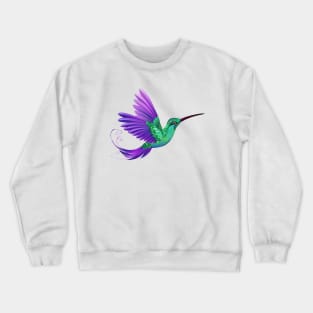 Flying green hummingbird Crewneck Sweatshirt